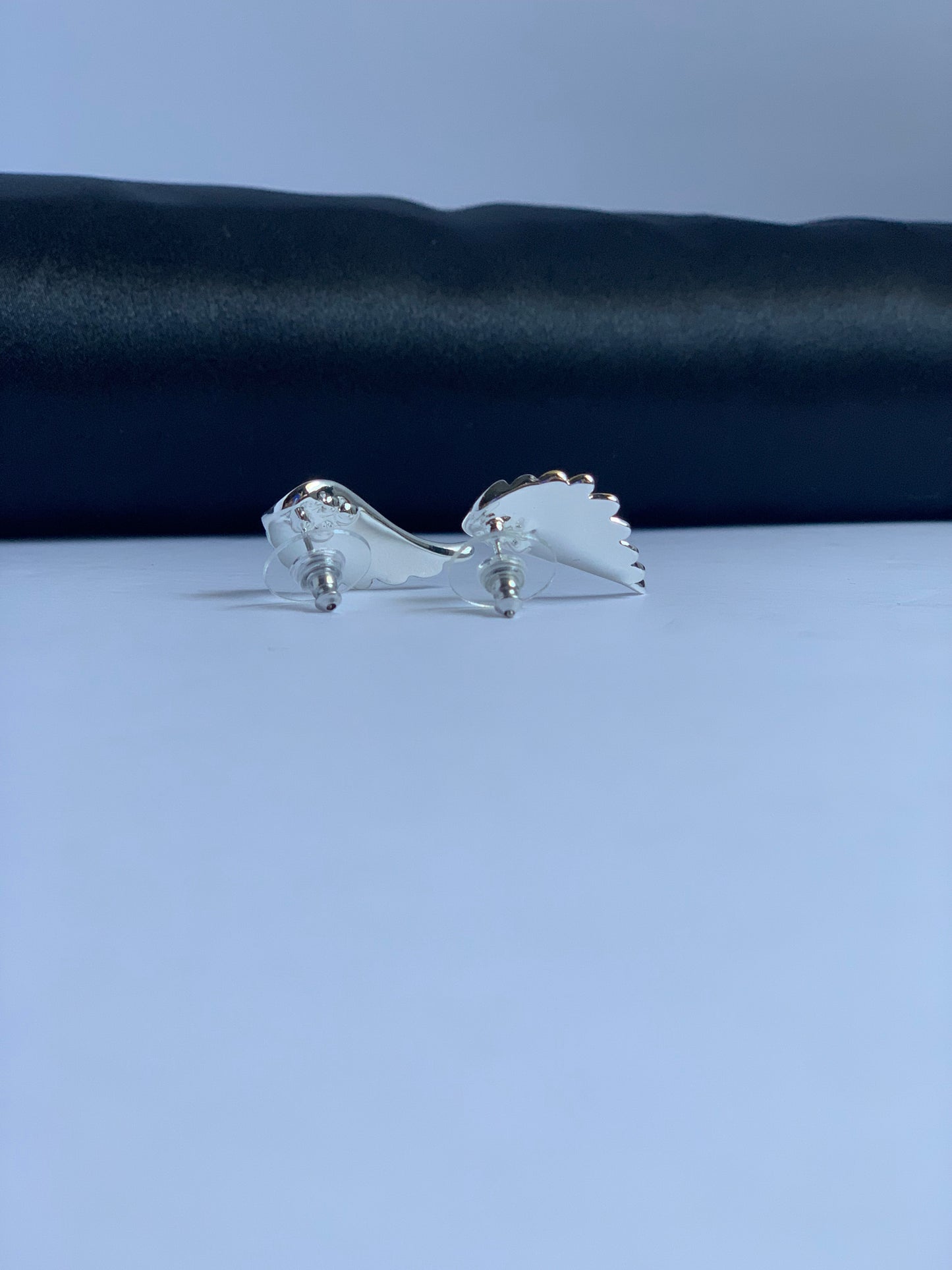 Two Tone Angel Wings Earrings