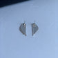 Two Tone Angel Wings Earrings