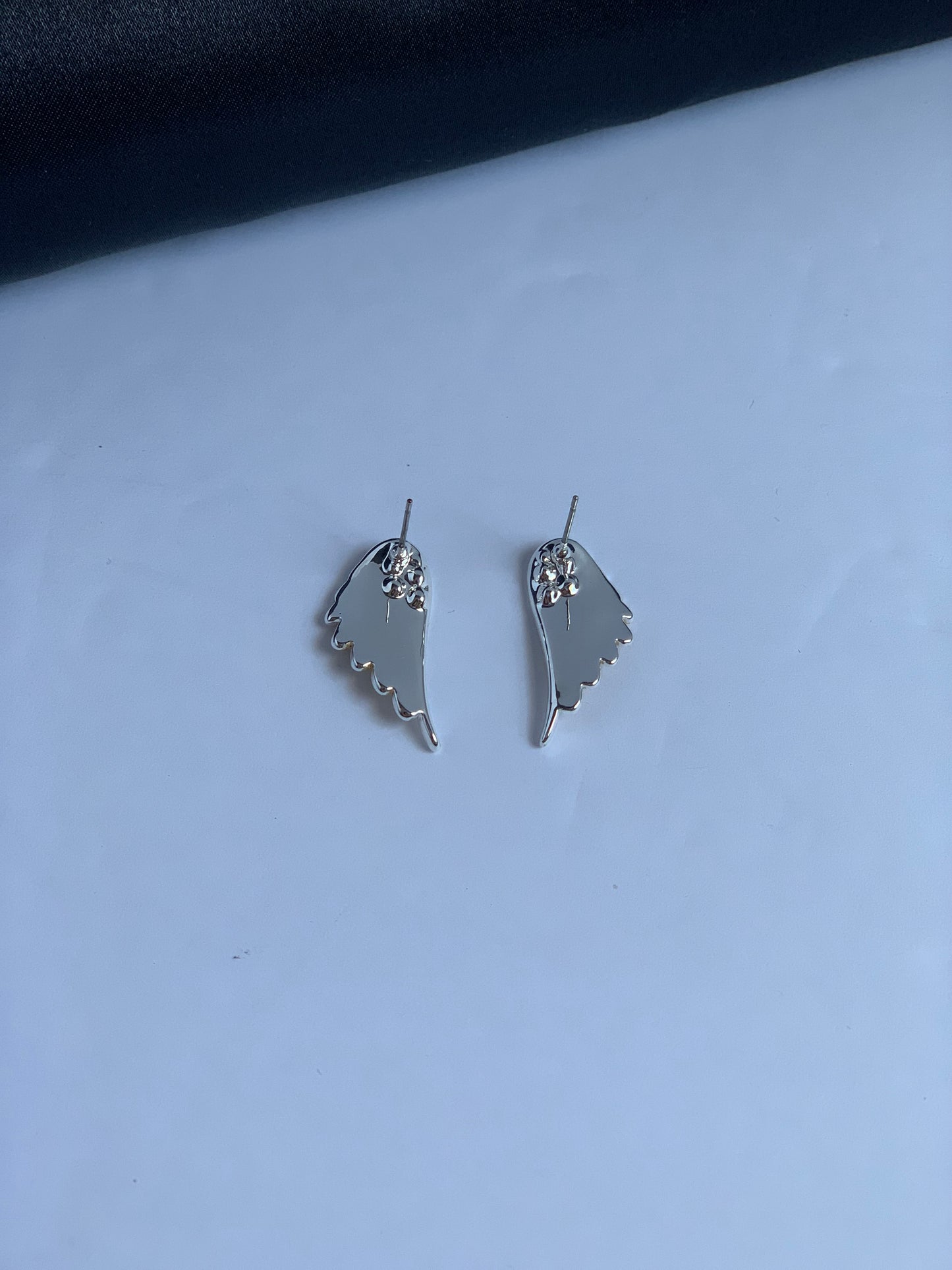 Two Tone Angel Wings Earrings