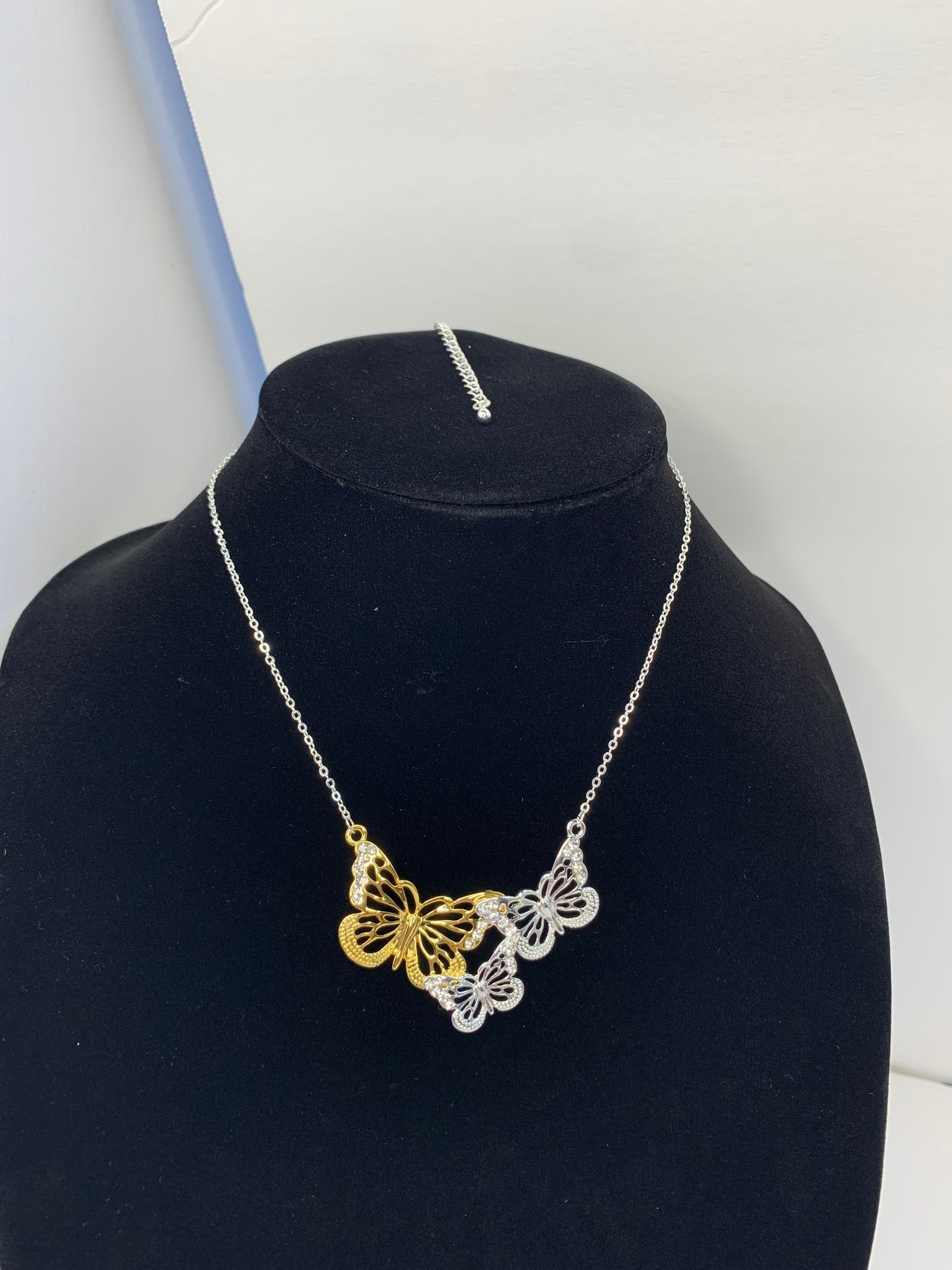 Three butterflies Necklace