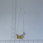 3 Butterflies Necklace and Gold Earrings set