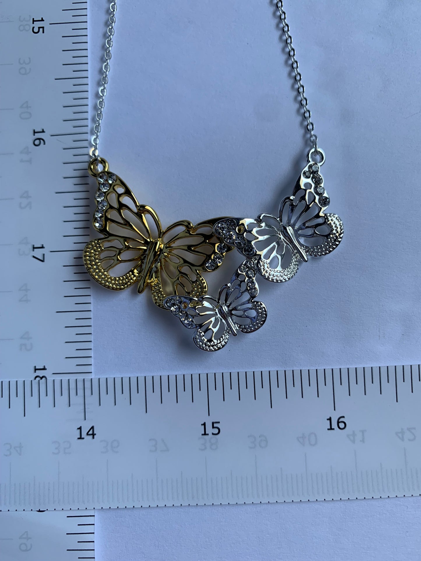 Three butterflies Necklace