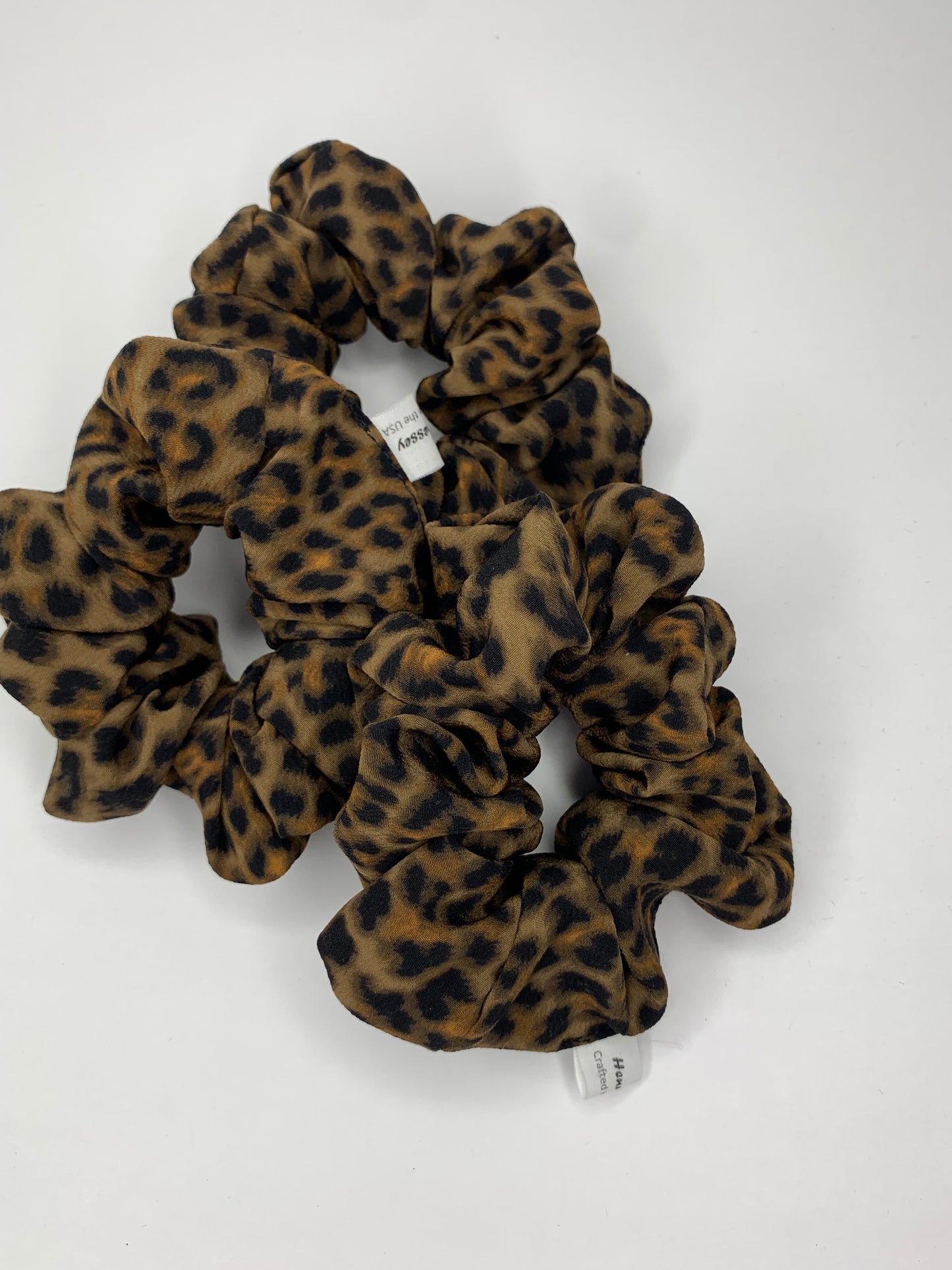 Leopard Print Scrunchies