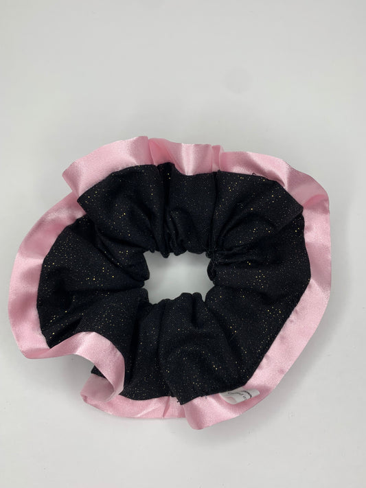 Black/Pink Standard Scrunchies