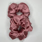 Pink Mulberry Silk Scrunchies