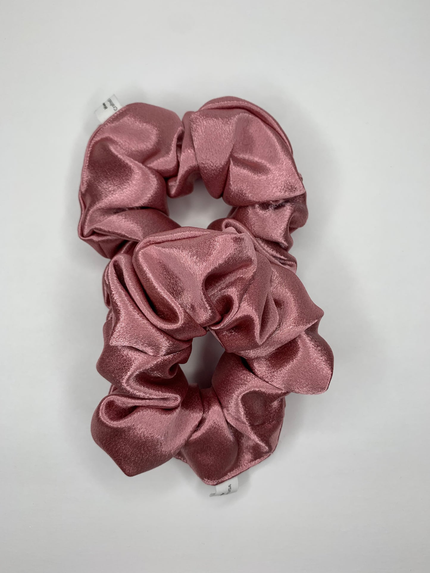 Pink Mulberry Silk Scrunchies