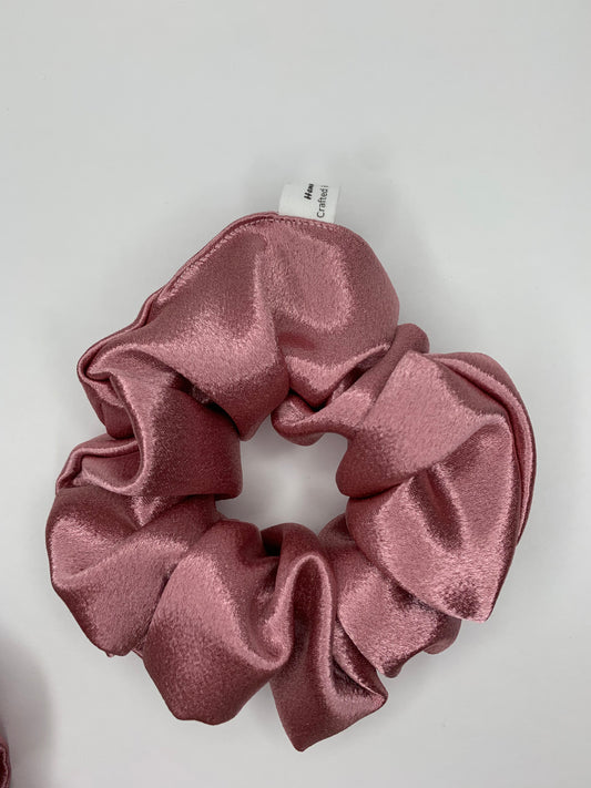 Pink Mulberry Silk Scrunchies