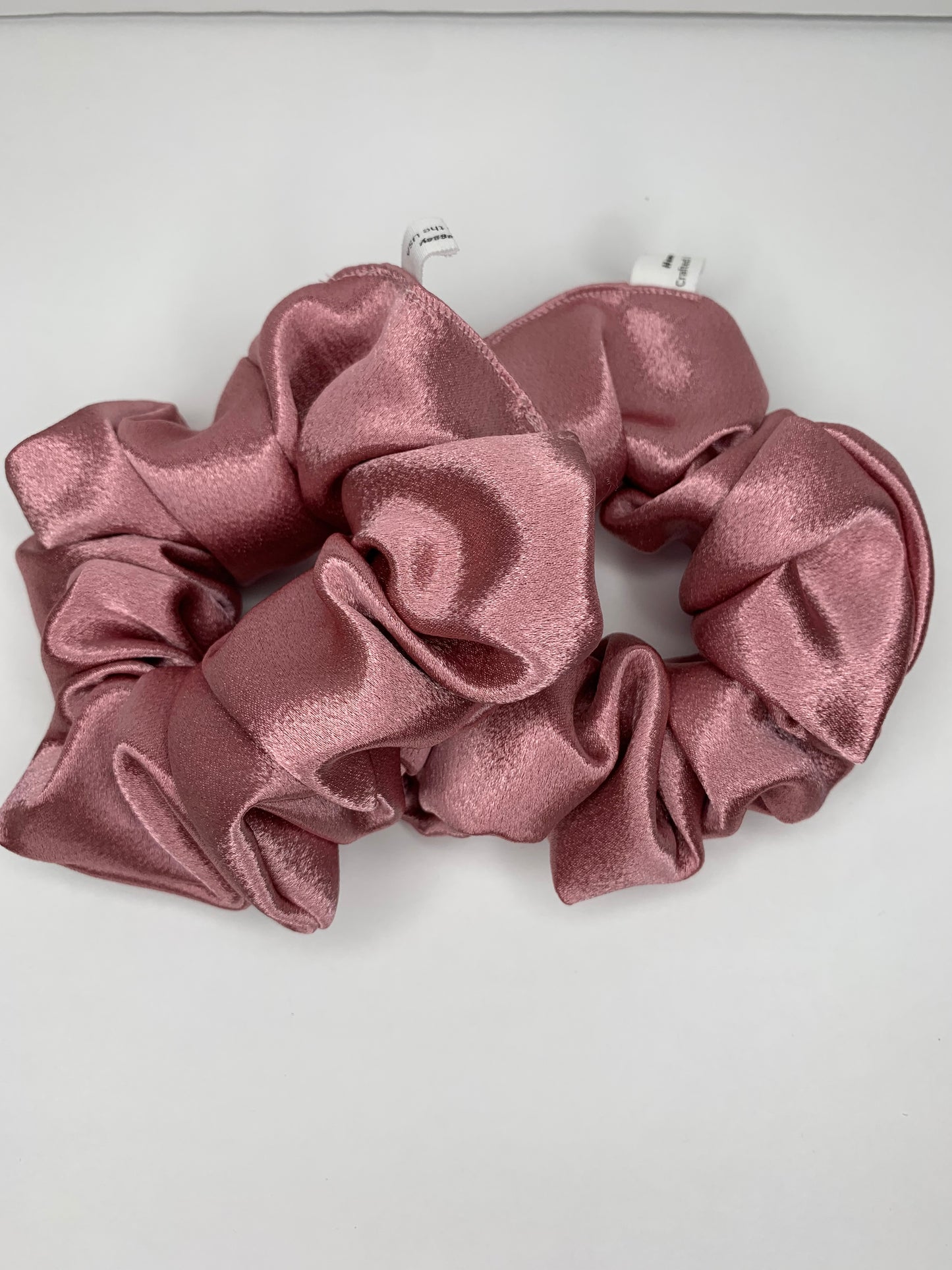 Pink Mulberry Silk Scrunchies