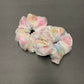 White/Pink Double Scrunchies