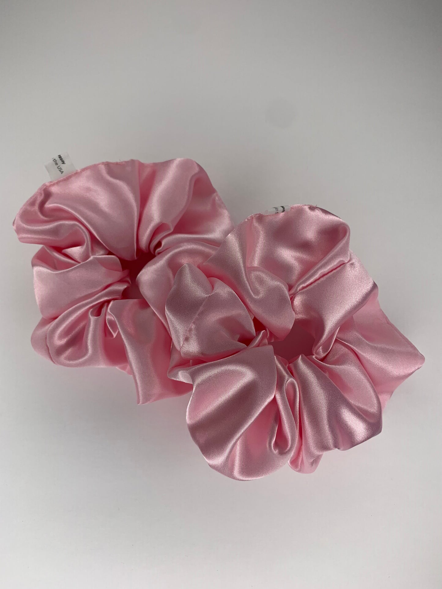 Pink Silk Scrunchies